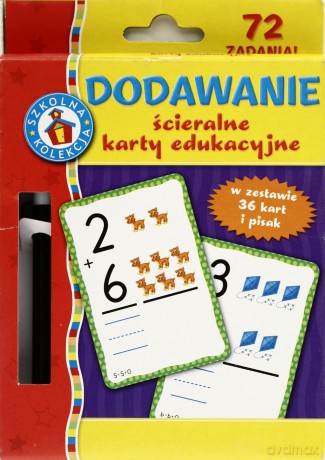 Dodawanie Ścieralne Karty Edukacyjne (TW) [KSIĄŻKA]