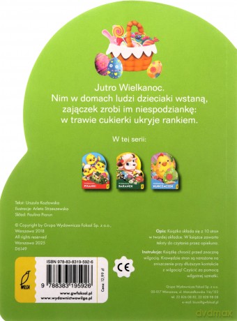 Wielkanocny zajączek. Wykrojnik - Urszula Kozłowska [KSIĄŻKA]