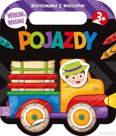 Wrum, wrum! Pojazdy. Kolorowanka z naklejkami - Agnieszka Bator [KSIĄŻKA]