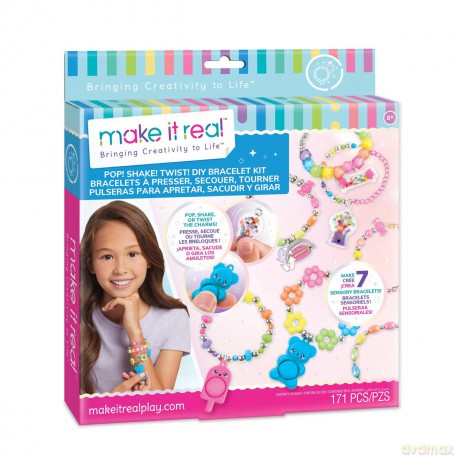 MAKE IT REAL Zestaw Bransoletki Pop Shake Twist!, zabawka kreatywna