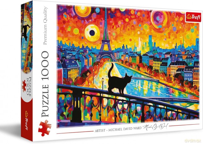 TREFL 1000 el. Koty w Paryżu [PUZZLE]
