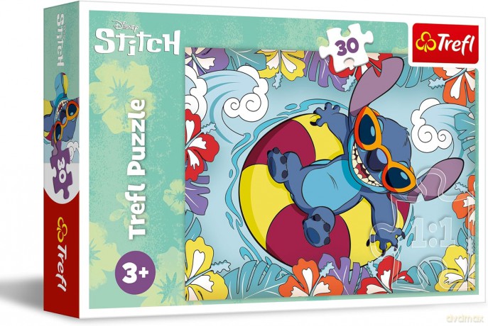 TREFL 30 el. Lilo i Stitch na wakacjach [PUZZLE]