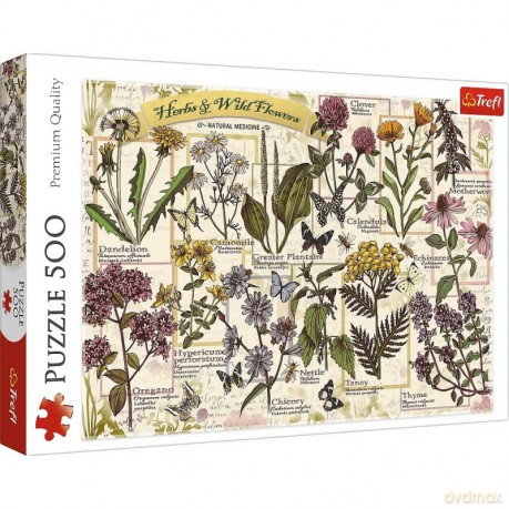 TREFL 500 el. Zielnik zioła lecznicze [PUZZLE]