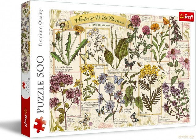 TREFL 500 el. Zielnik zioła lecznicze [PUZZLE]
