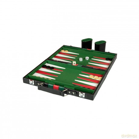 Backgammon in leather case (10416) [GRA PLANSZOWA]