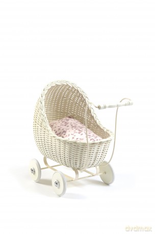Smallstuff - Doll Stroller - Off White (51001-02)
