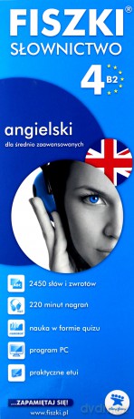 Fiszki Słownictwo Angielski 4 B2 Dla Średnio Zaawansowanych (TW) [KSIĄŻKA]