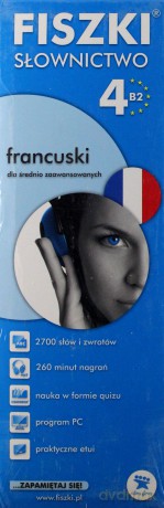 Fiszki Słownictwo Francuski 4 B2 Dla Średnio Zaawansowanych (TW) [KSIĄŻKA]
