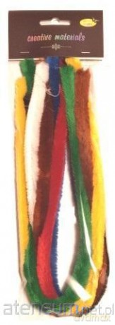 Druty chenille kolorowe 15mm 7szt