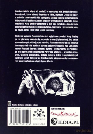 Frankenstein Czyli Współczesny Prometeusz - Mary Shelley [KSIĄŻKA]