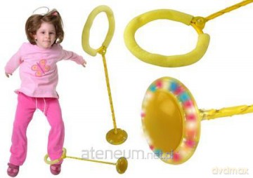 Hula hop skakanka świecąca skipper na nogę żółta