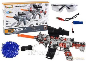Karabin na kulki wodne M416 zasięg 18m graffiti