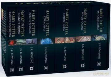 Harry Potter Siedmiopak Tom I-VII Czarna Edycja (TW) - J.K. Rowling [KSIĄŻKA]