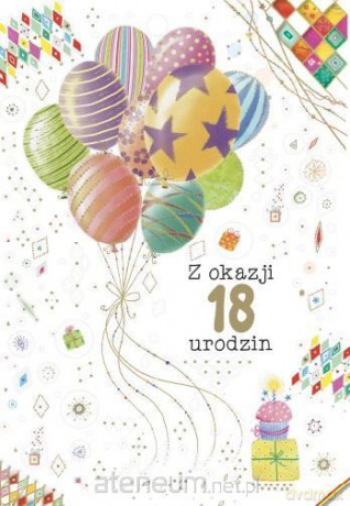 Kartka okolicznościowa Urodziny 18