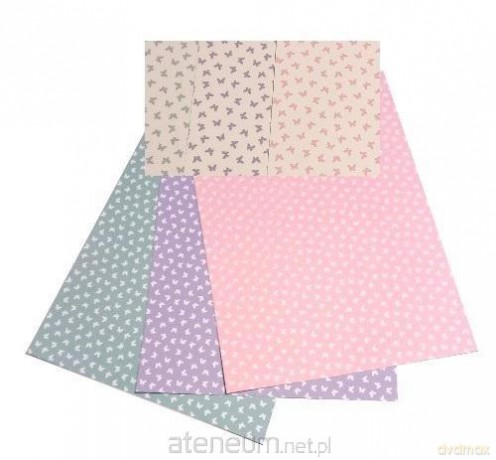 Karton obustronny 300g 24x34cm 3 ark MIX