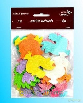 Koguciki brokatowe 32szt