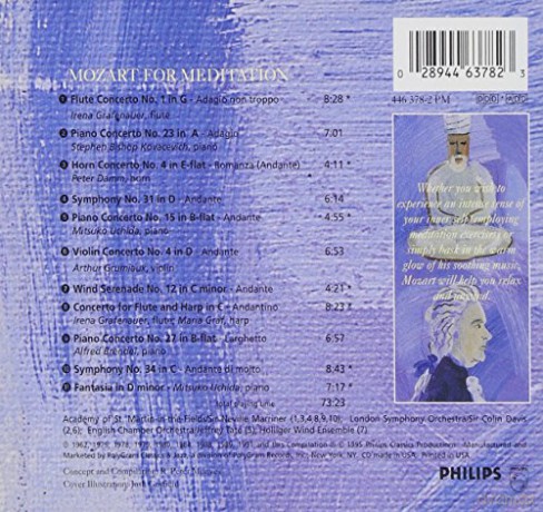 Mozart For Meditation [CD]