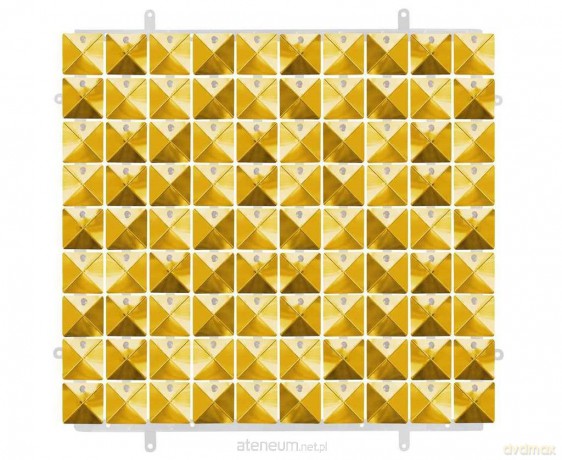 Panel dekoracyjny złoty 3D 30x30cm
