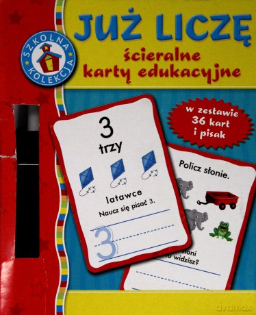Już Liczę Ścieralne Karty Edukacyjne (TW) [KSIĄŻKA]
