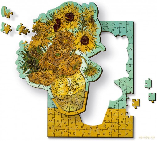 Puzzle drewniane 200 el. Słoneczniki [PUZZLE]