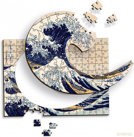 Puzzle drewniane 200 el. Wielka Fala w Kanagawie [PUZZLE]
