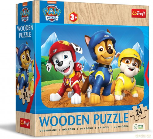 Puzzle drewniane 24 el. Urocza Psia Ekipa [PUZZLE]
