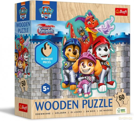 Puzzle konturowe 50 Przygody z Psim Patrolem [PUZZLE]
