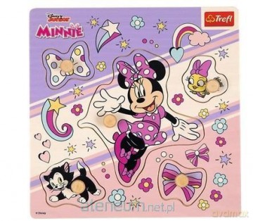 Puzzle mini drewniane - Minnie Mouse
