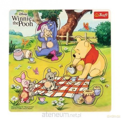 Puzzle mini drewniane - Winnie The Pooh