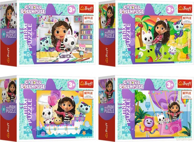 Puzzle miniMaxi Kolorowy dzień Gabby [PUZZLE]