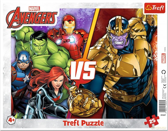 Puzzle ramkowe 25 Drużyna Avengers [PUZZLE]