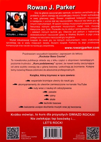 Rockstar bass course. kurs podstawowy - Rowan J. Parker [KSIĄŻKA]