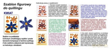 Szablon figurowy do quillingu 14.5x19cm