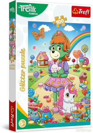 TREFL 100 el. el. Glitter Brokatowa Trefliki [PUZZLE]