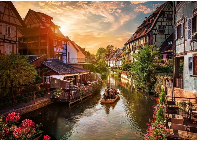TREFL 1000 el. el. Mała Wenecja w Colmar, Francja [PUZZLE]