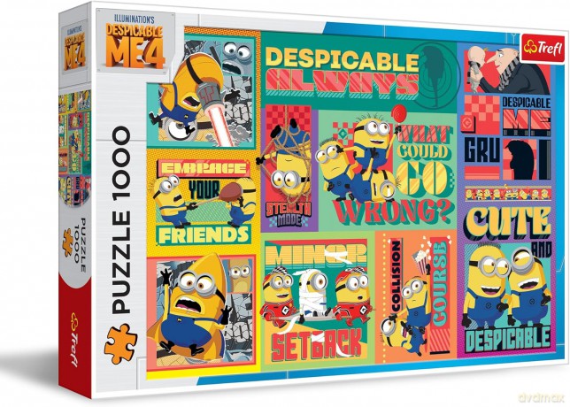 TREFL 1000 el. el. Szalone przygody Minionków [PUZZLE]
