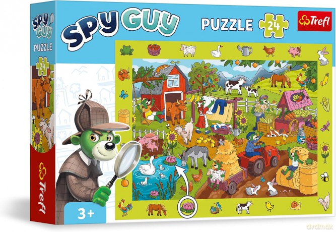 TREFL 24 el. el. Obserwacyjne - Spy Guy Farma [PUZZLE]