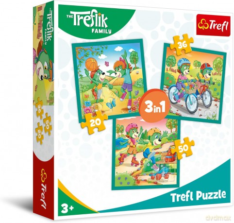 TREFL 3w1 Poznaj Trefliki [PUZZLE]