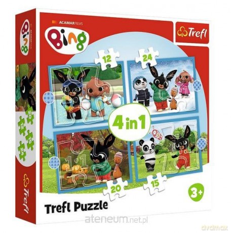 TREFL 4w1 Wesoły Bing [PUZZLE]
