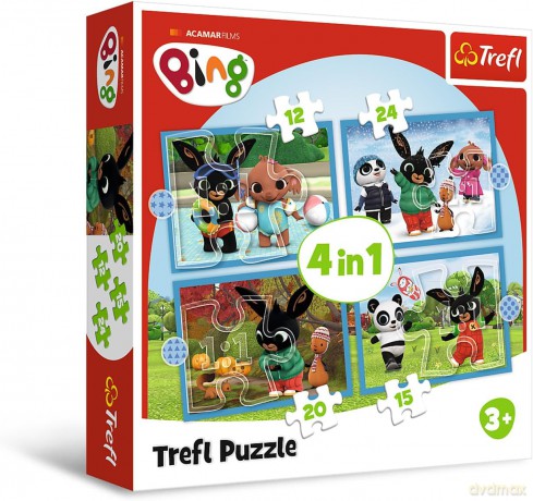 TREFL 4w1 Wesoły Bing [PUZZLE]