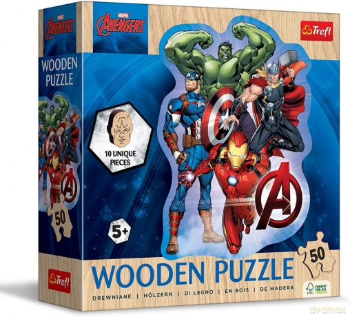 TREFL 50 el. el. konturowe Przygody Avengers [PUZZLE]