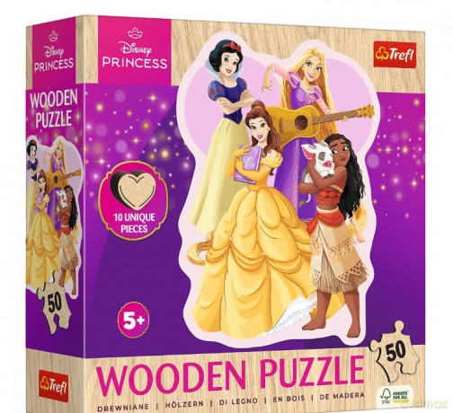 TREFL 50 el. el. konturowe Urocze Księżniczki [PUZZLE]