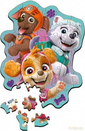 TREFL 50 el. el. konturowe Wesoła gromadka pieskówi [PUZZLE]