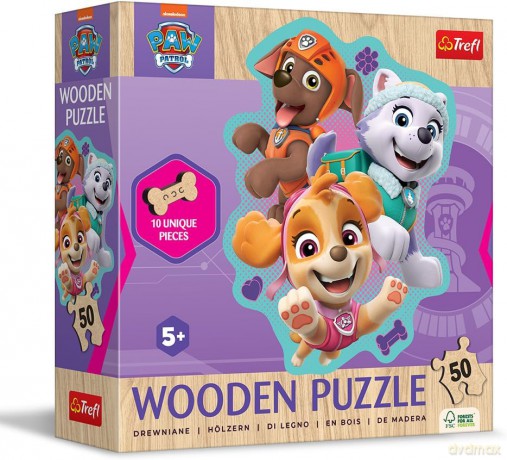 TREFL 50 el. el. konturowe Wesoła gromadka pieskówi [PUZZLE]