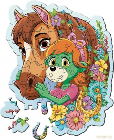 TREFL 50 el. el. konturowe Wesoła Rodzina Treflików [PUZZLE]