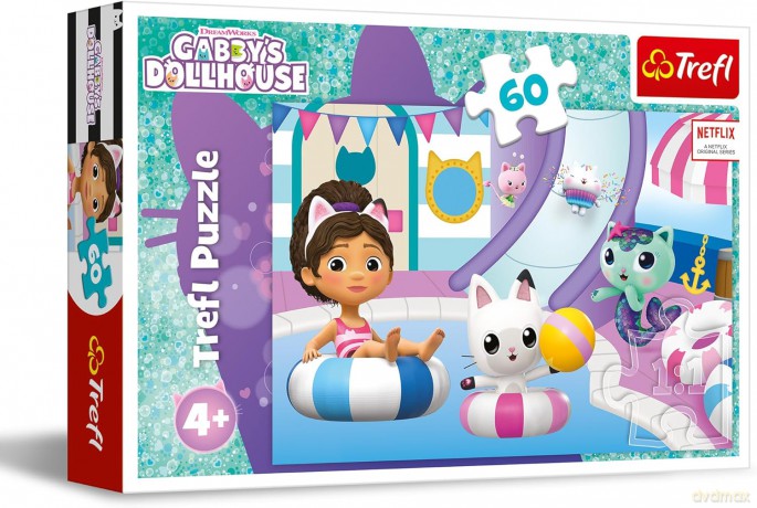 TREFL 60 el. el. Gabby na basenie [PUZZLE]