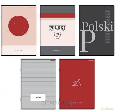 Zeszyt A5/60K linia Polski (10szt)