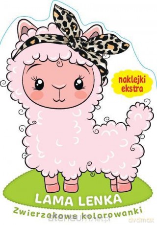 Zwierzakowe kolorowanki. Lama Lenka [KSIĄŻKA]