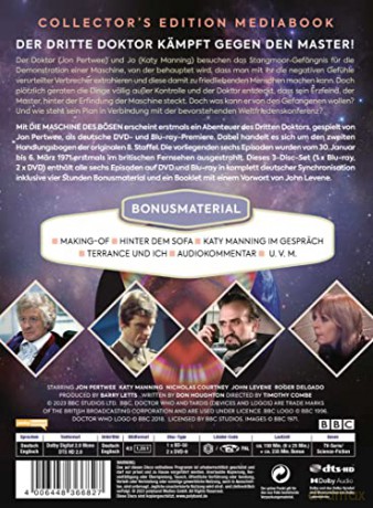 Doctor Who: The Mind of Evil  [Blu-Ray]+[2DVD]