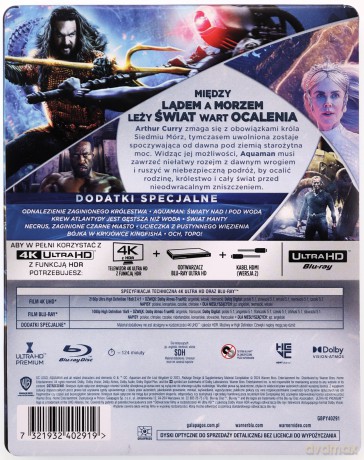 Aquaman i Zaginione Królestwo (steelbook) [Blu-Ray 4K]+[Blu-Ray]